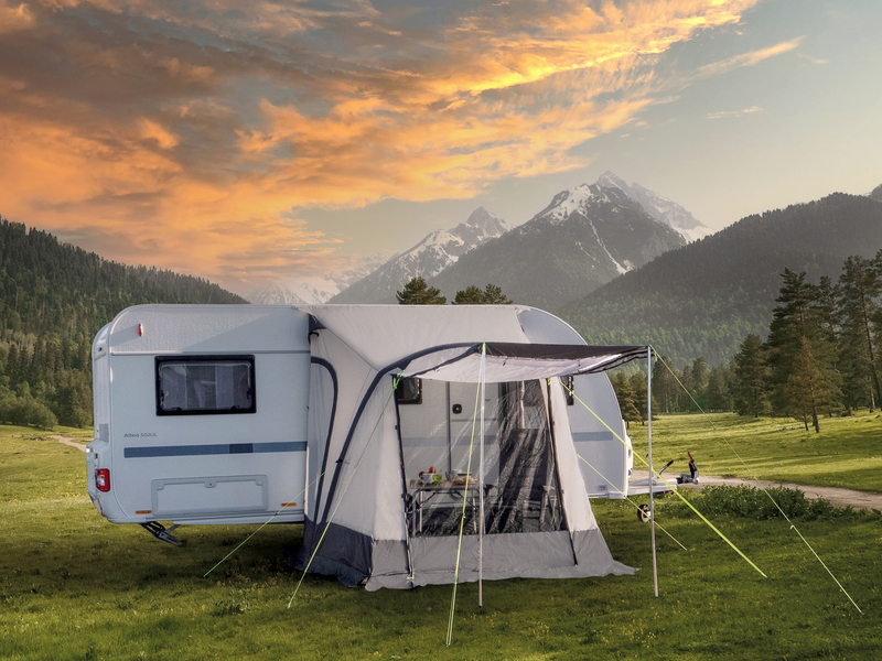 Aufblasbares Wohnwagen-Teilzelt One Beam 325