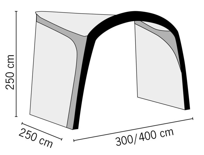 Universal Luft-Sonnensegel Playa Air 400